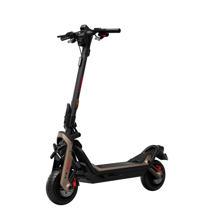 Hulajnoga elektryczna Segway GT3 Pro z podwójnym zawieszeniem hydraulicznym i 11-calowymi oponami bezdętkowymi.