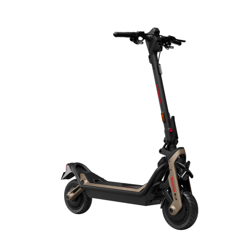 Moduł tylnego silnika elektrycznego z wahaczowym zawieszeniem w hulajnodze Segway GT3 Pro.