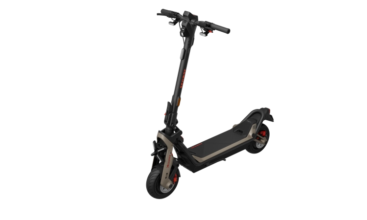 Wizualizacja zasięgu 138 km dla platformy 72 V zastosowanej w hulajnodze Segway Superscooter.