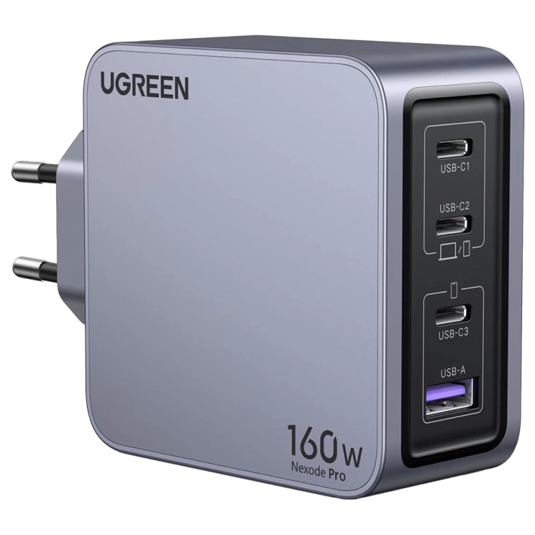 ladowarka-sieciowa-UGREEN-Nexode-Pro-160W-szara-sklep-flystore_pl