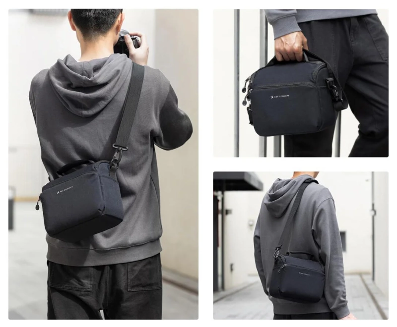 Torba-KF-CONCEPT-Camera-Sling-Bag-5l-Granatowy-lifestyle1.webp