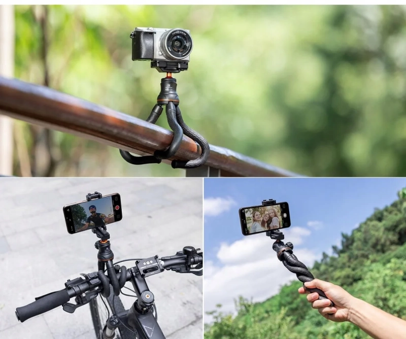 GIETKI-STATYW-ELASTYCZNY-K-F-DO-APARATU-TELEFONU-TRIPOD-PILOT-BLUETOOTH-Kolor-czarny.webp