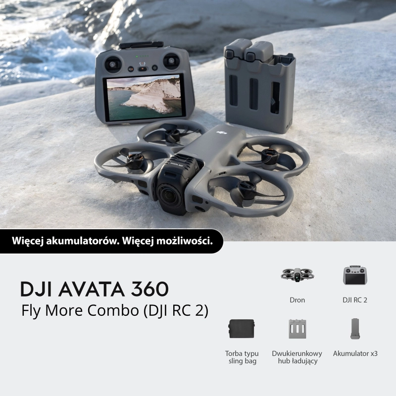 Dron-DJI-Avata-360-Fly-More-Combo-DJI-RC-2-wiecej-akumulatorow-wiecej-mozliwosci