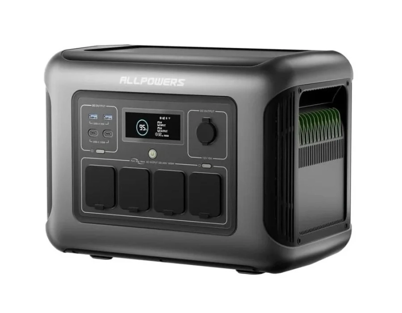 Stacja zasilania AllPowers R1500 LITE - ukos od prawej