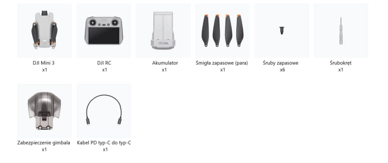 DJI Mini 3 RC zawartość zestawu.jpg