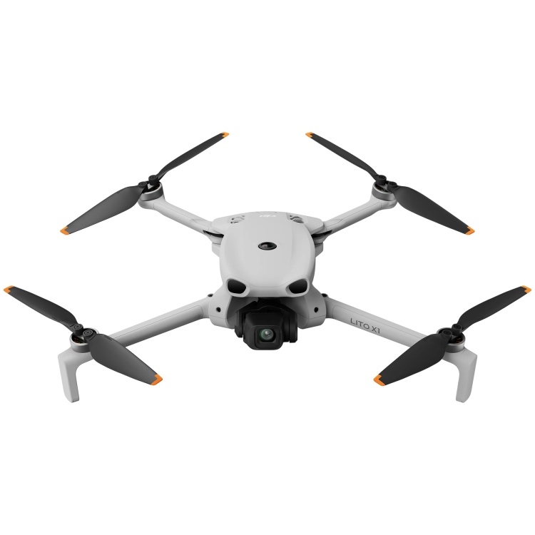Dron DJI Lito X1, widok z przodu na ukos