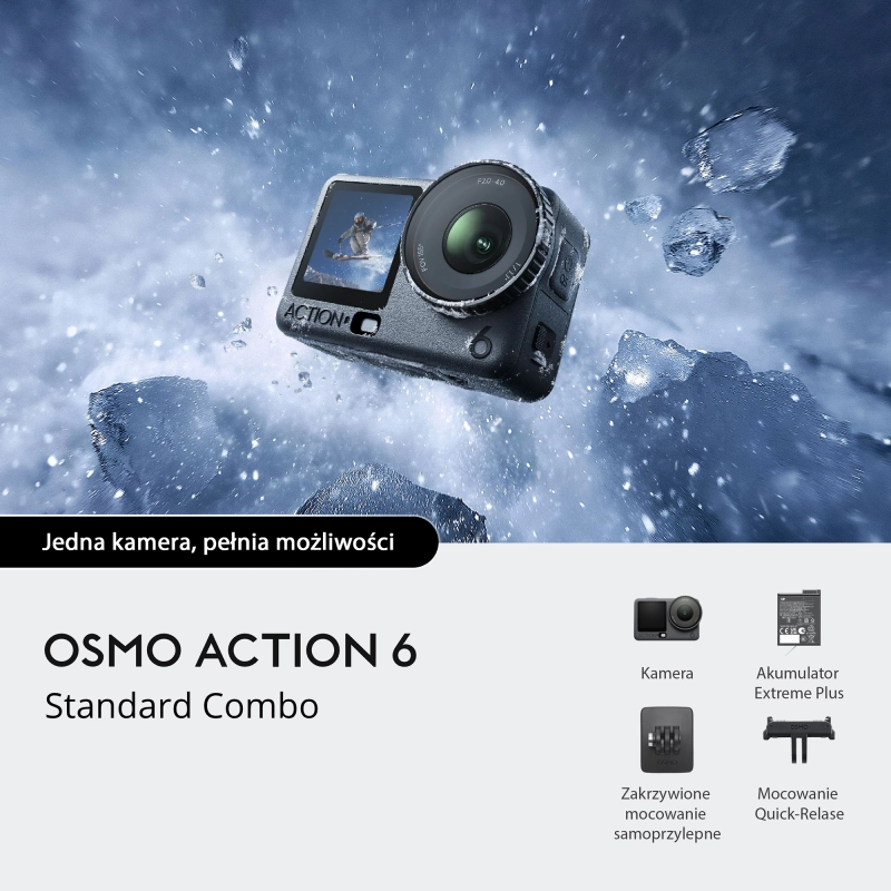 Kamera DJI Osmo Action 6 Standard Combo