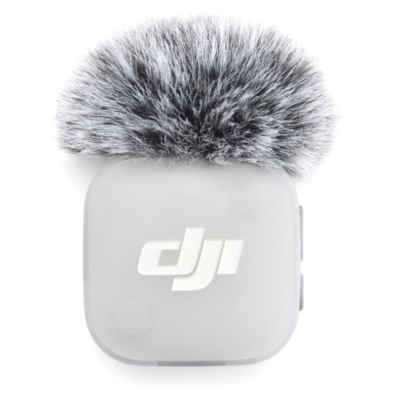 DJI-Mic-Mini-2-Transmitter-bialy-z-oslona-przeciwwietrzna