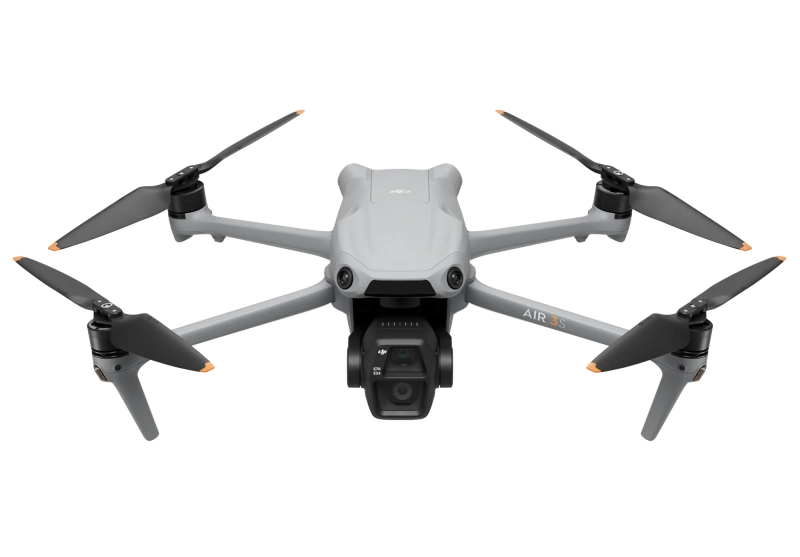 Dron DJI Air 3S z wbudowaną pamięcią 42GB i rozdzielczością nagrywania 4k 120FPS