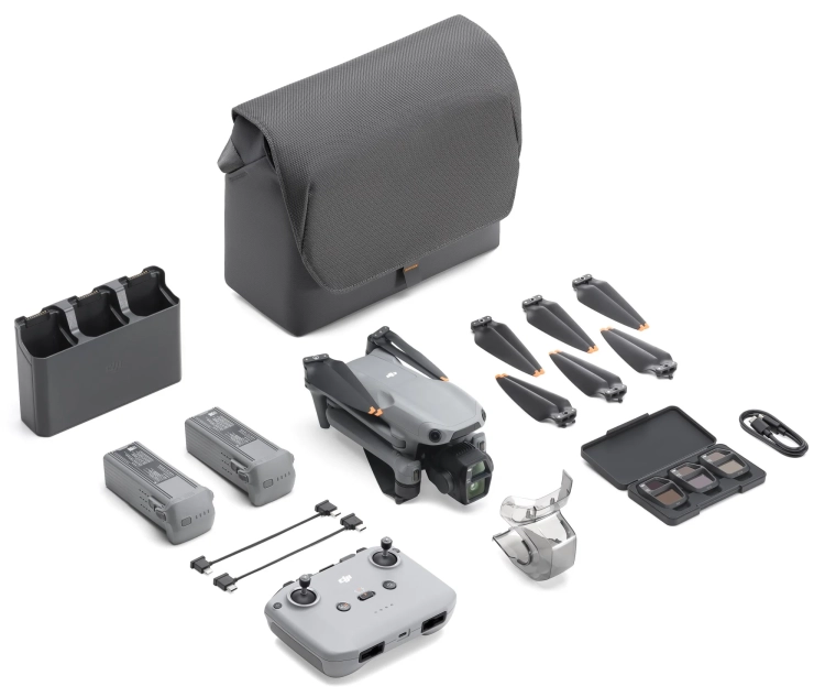 Dron DJI Air 3S z kontrolerem DJI RC-N3 4K 120FPS 50MP