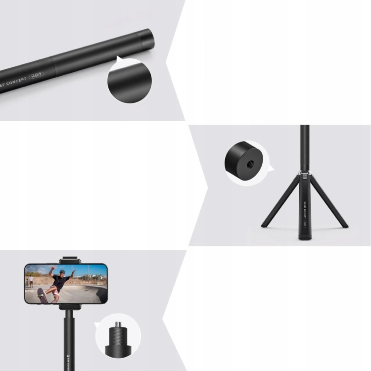 System mocowania akcesoriów kompatybilny z kamerami DJI Osmo Action oraz popularnymi modelami Insta360.