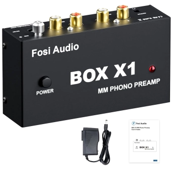 Fosi Audio BOX X1 – przedwzmacniacz gramofonowy MM (RCA i 3,5mm)