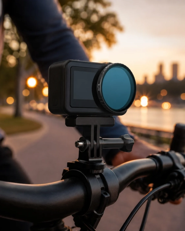 filtr-lpr-freewell-do-dji-osmo-action-6-zamontowany-na-statywie