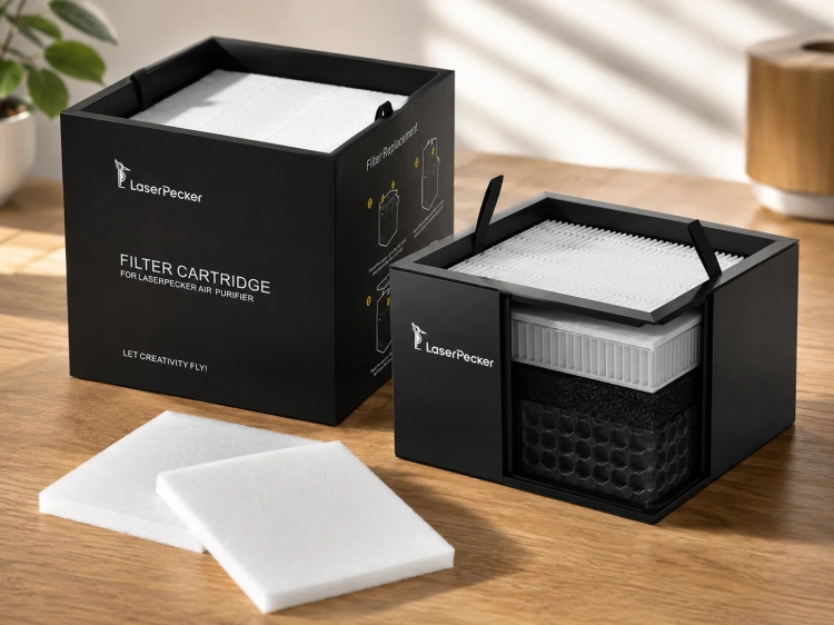 filtr-laserpecker-air-purifier-w-pracowni-grawerowania-laserowego