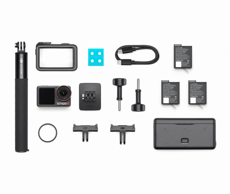 Kamera Sportowa Osmo Action 5 Pro Adventure Combo Zestaw Powiększony