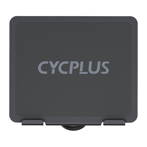 Czarna podstawka Cycplus wykonana ze stopu aluminium prezentowana od strony obrotowego gniazda mocującego typu Garmin.