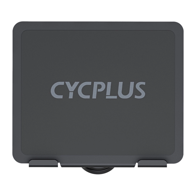 Czarna podstawka Cycplus wykonana ze stopu aluminium prezentowana od strony obrotowego gniazda mocującego typu Garmin.