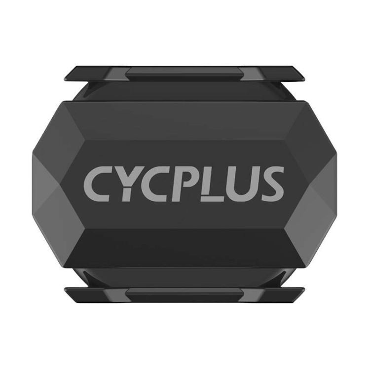 Schemat graficzny pokazujący czujnik Cycplus i jego bezprzewodowe połączenie ANT+ z komputerem rowerowym.