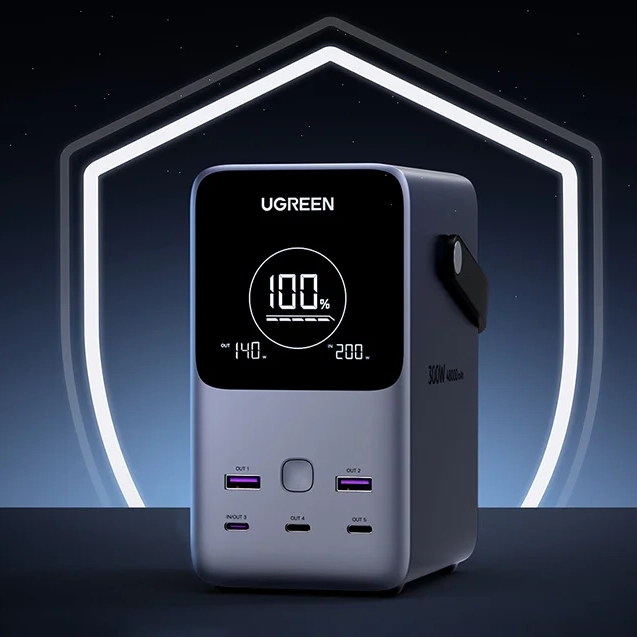 Powerbank-UGREEN-PB770-48000mAh-300W-6-portowy-szary-flystore