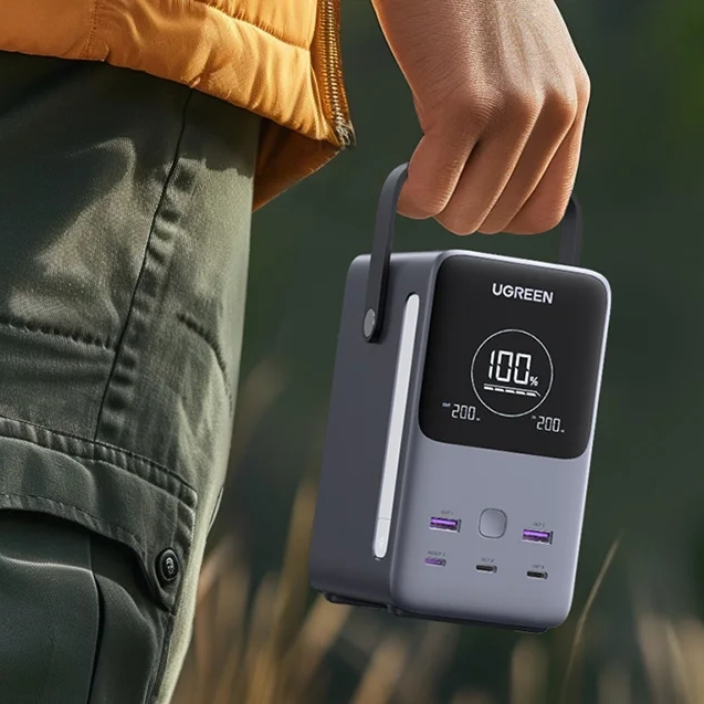 Powerbank-UGREEN-PB770-48000mAh-300W-6-portowy-szary-flystore_pl