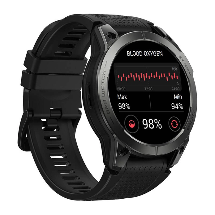 Zjawiskowy ekran Ultra HD AMOLED w smartwatchu Zeblaze Stratos 3 Pro z jasnością do 1000 nitów.
