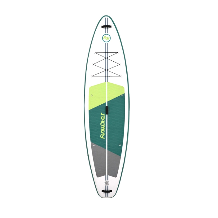 zielono-biala-deska-sup-funwater-supfw69a-widok-z-gory