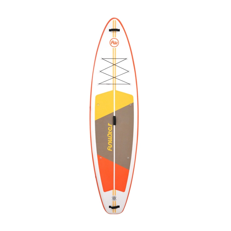 pomaranczowo-biala-deska-sup-funwater-supfw69b-widok-z-gory