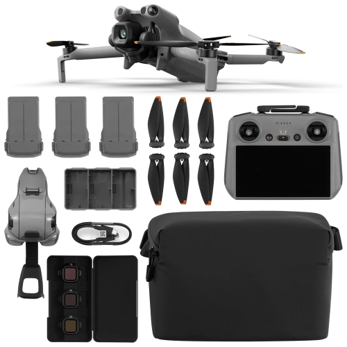 DJI Mini 5 Pro z aparaturą DJI RC 2, trzema akumulatorami, hubem, śmigłami, filtrami ND i torbą