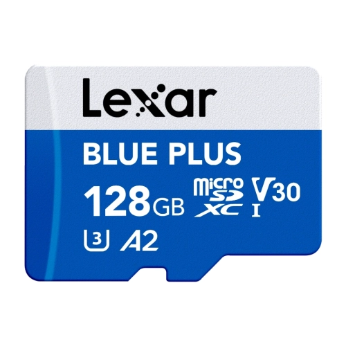Karta-pamieci-Lexar-128GB-microSDXC-Blue-Plus-UHS-I-A2-V30-front