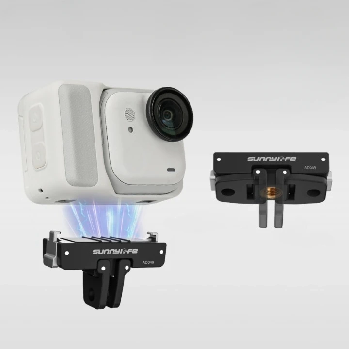 Magnetyczny adapter szybkiego montażu Sunnylife GU-AD049-D do kamery Insta360 GO Ultra.