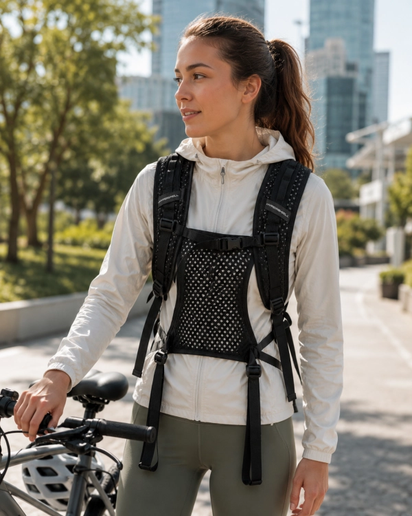 Hypershell AeroFlex Shoulder Strap podczas spaceru i codziennego użytkowania