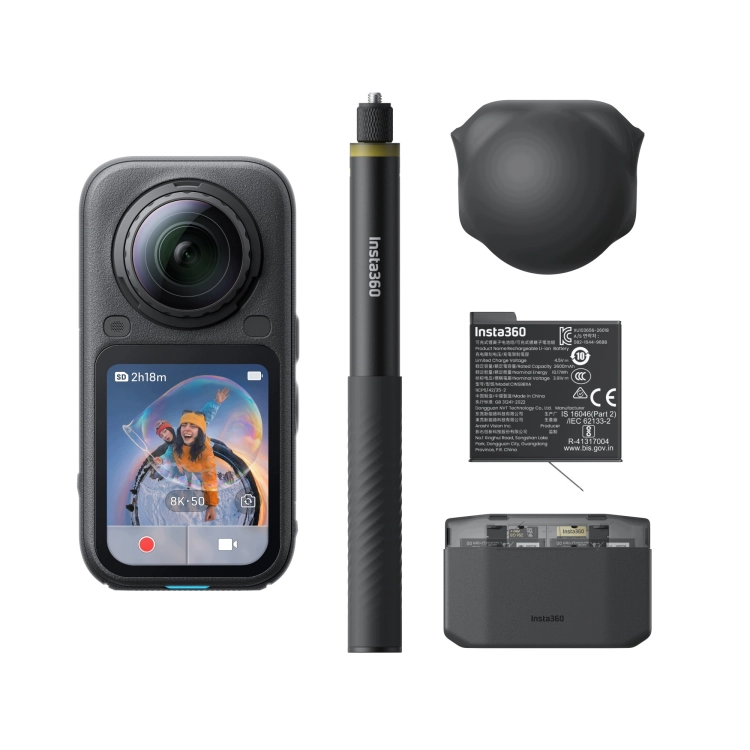 Kamera-sportowa-360-Insta360-X6-Essentials-Bundle-4K-8K-50fps-AI-Czarny.