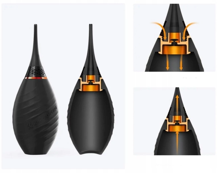 Silikonowa dmuchawa K&F Concept o średnicy 55 mm z wymiennymi końcówkami