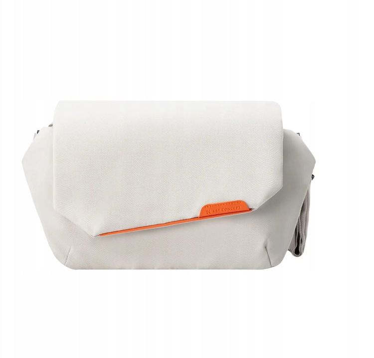 Biała torba K&F Concept Urban Wander 14 10L widok z przodu