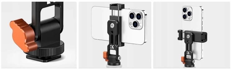 Uchwyt na telefon K&F Concept KF31.094 kompatybilny ze statywami i akcesoriami fotograficznymi