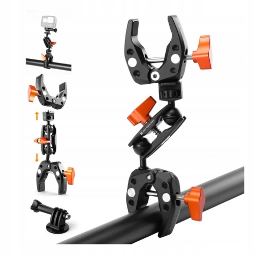 K&F Concept KF31.096 Magic Arm z dwoma zaciskami Crab Clamp i głowicami kulowymi