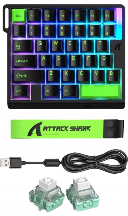 Zaawansowane funkcje Snap Tap, SOCD oraz Dynamic Keystrokes w ATTACK SHARK M36 HE.