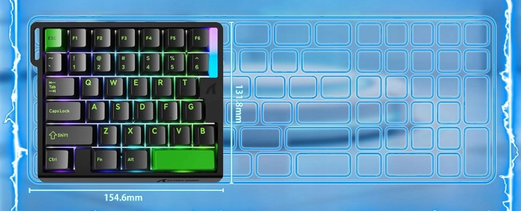 Wizualizacja działania funkcji Rapid Trigger i częstotliwości 8000Hz w grach FPS.