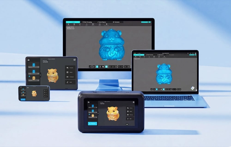 Skaner 3D Creality Pika współpracujący z komputerem, tabletem i smartfonem