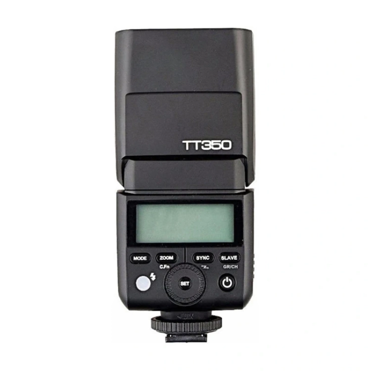Godox TT350O z podświetlonym ekranem LCD i przyciskami sterującymi