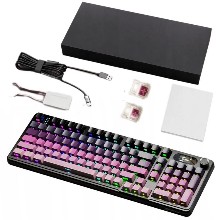 Kompaktowy układ 99 klawiszy z sekcją numeryczną w klawiaturze ATTACK SHARK X98 PRO.