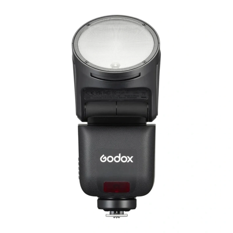 Lampa błyskowa Godox V1-S z okrągłym palnikiem, widok z przodu