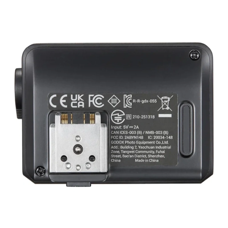 Lampa Godox iT30Pro S widok od spodu z mocowaniem do gorącej stopki Sony