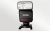 Godox TT350C na podstawce, widok z przodu na palnik i logo producenta