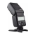 Godox TT350C do Canon z odchyloną głowicą błyskową na podstawce, widok z boku
