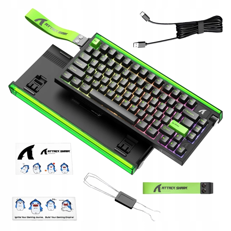 Funkcje Snap Tap SOCD i Dynamic Keystrokes w oprogramowaniu klawiatury.