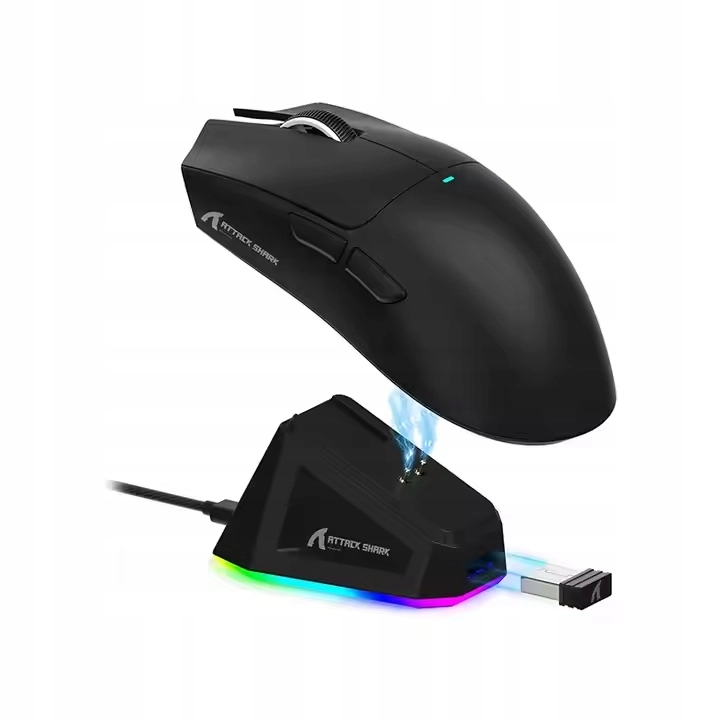 Magnetyczna stacja dokująca z podświetleniem RGB dedykowana do myszy Attack Shark X11.