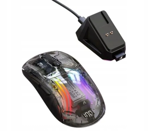 Trzy tryby łączności myszy ATTACK SHARK X2 PRO: 2.4GHz, Bluetooth 5.2 oraz USB-C.