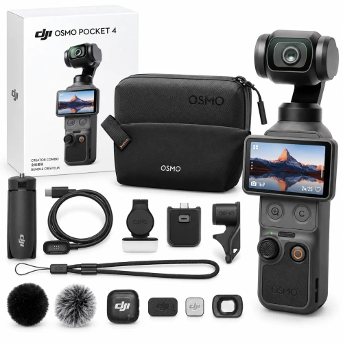 Kamera sportowa DJI Osmo Pocket 4 Creator Combo akcesoria.webp