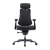 Krzesło ergonomiczne LiberNovo Omni Pro 45 cm grafitowe, widok od tyłu